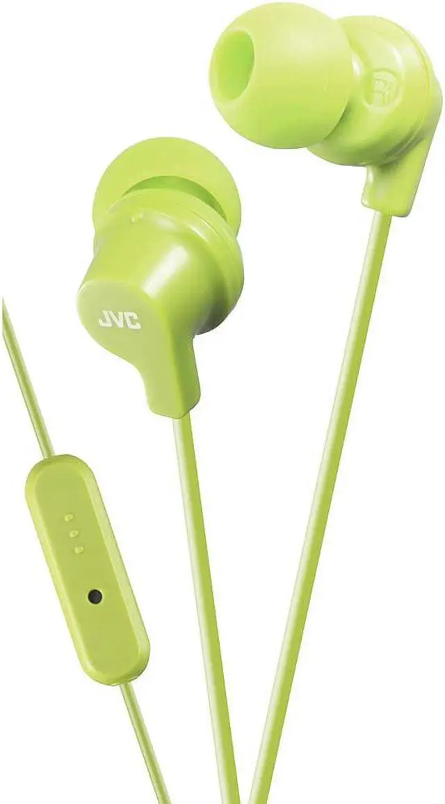 Alt view image 2 of 5 - JVC In Ear Headphones HA-FR15 - Stereo - Green - Mini-phone - Wired - 8 Hz - 23 kHz - Gold Plated - Earbud - Binaural - In-ear - 3.94 ft Cable