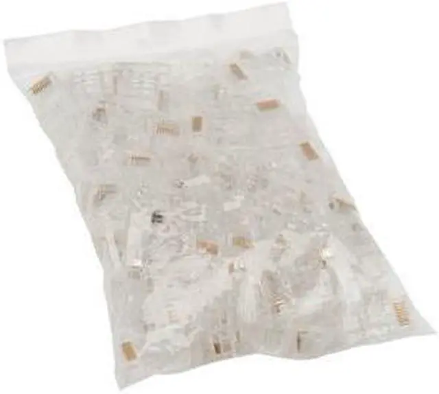 Alt view image 8 of 11 - Tripp Lite Cat6 RJ45 Pass-Through UTP Modular Plug 100 Pack N232100UTP