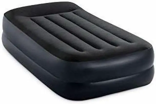 Alt view image 3 of 16 - Intex Dura-Beam Series Pillow Rest Raised Twin Airbed with Internal Pump