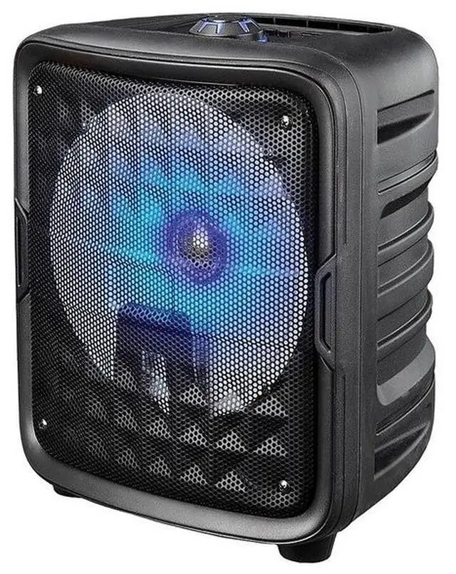 Alt view image 4 of 5 - Supersonic 8” Bluetooth Speaker with True Wireless Technology IQ-6608DJBT Black