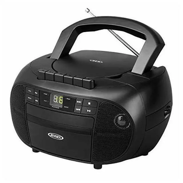 Alt view image 2 of 9 - JENSEN CD550 BOOMBOX,CD,CASSETTE,AM/FM