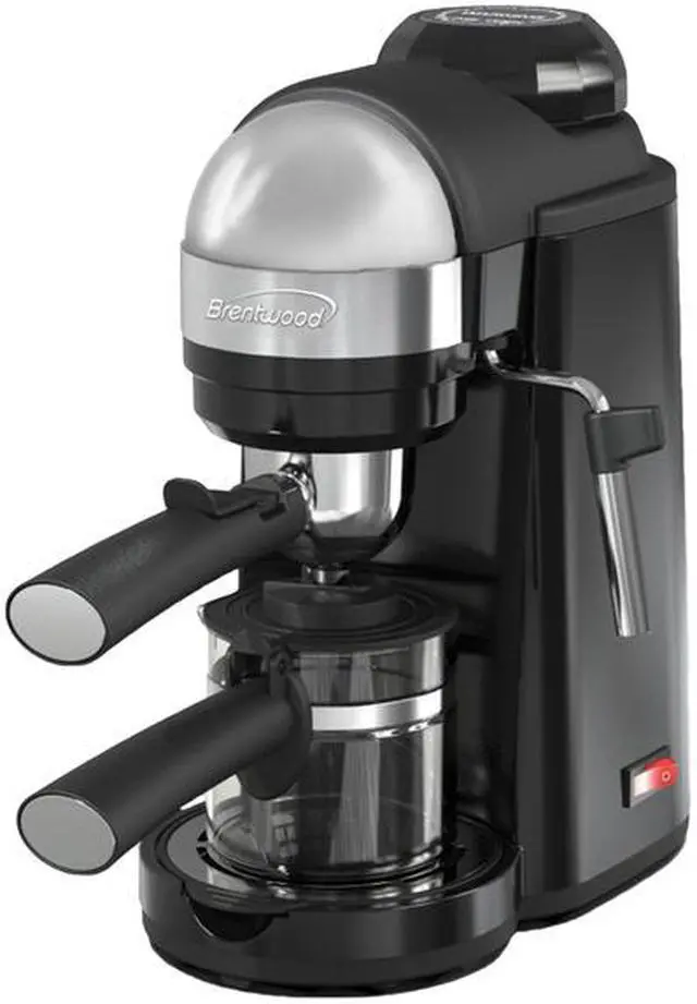 Alt view image 3 of 20 - Brentwood 800 Watt Cappuccino Brewer and Espresso Maker w/ Frothing Wand, Black