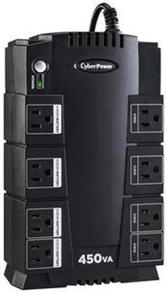Alt view image 13 of 13 - Cyber Power SE450G UPS - 450 VA - 260 Watts - 8 Outlets