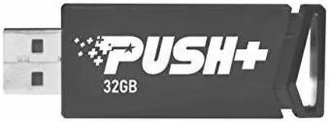 Alt view image 7 of 9 - Patriot Memory Push+ USB 3.2 Gen. 1 Flash Drive - 16 GB - USB 3.2 (Gen 1) - Black - 2 Year Warranty