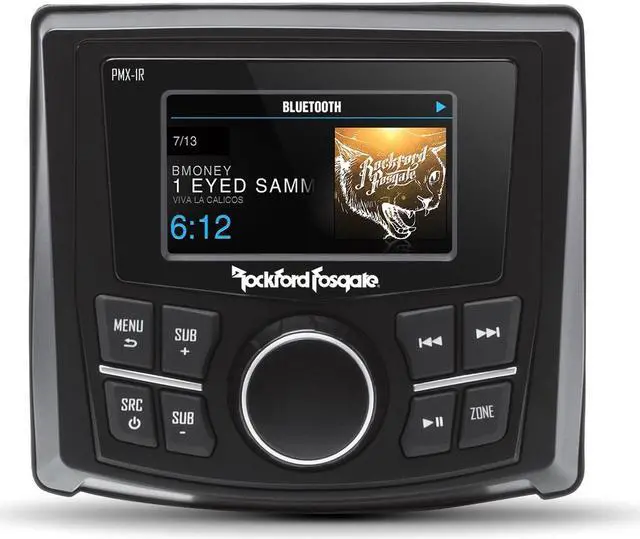 Alt view image 8 of 15 - Rockford Fosgate Punch Marine Full-Function Wired Remote Display
