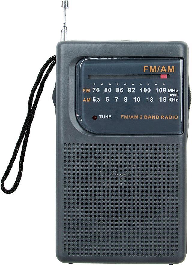 Alt view image 4 of 13 - Supersonic SC-1105 AM/FM Radio With Earphone Jack & Speaker Black