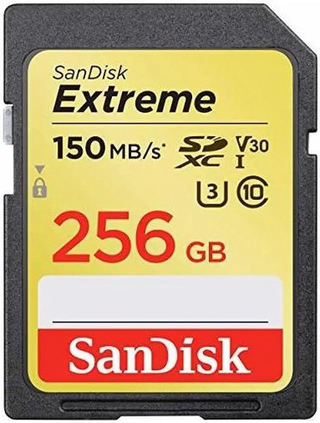 Alt view image 5 of 6 - SanDisk 256GB Extreme SDXC V30 UHS-I U3 Memory Card