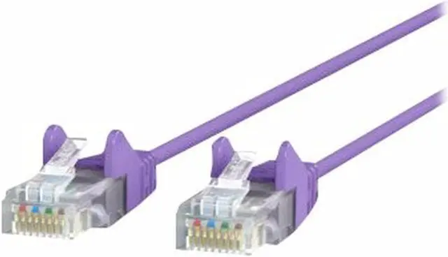 Alt view image 2 of 2 - Belkin CE001B06-PUR-S 6 ft. Cat 6 Purple 28 AWG UTP Snagless Patch Network Cable