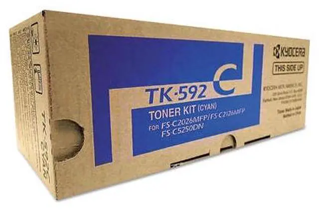 Alt view image 14 of 18 - Kyocera Copystar TK592C Laser Toner Cartridge Cyan