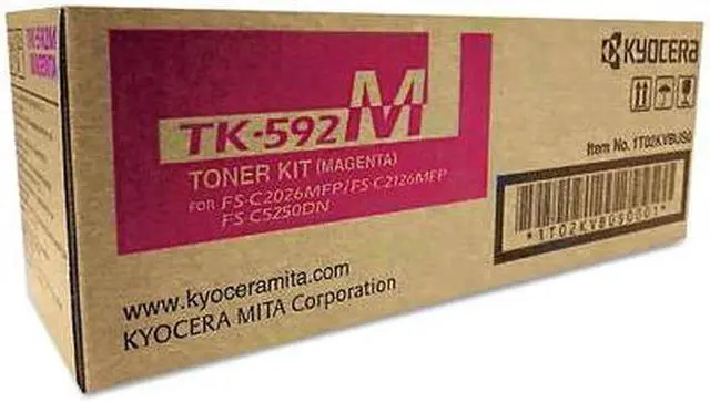 Alt view image 16 of 20 - Kyocera Copystar TK592M Laser Toner Cartridge Magenta