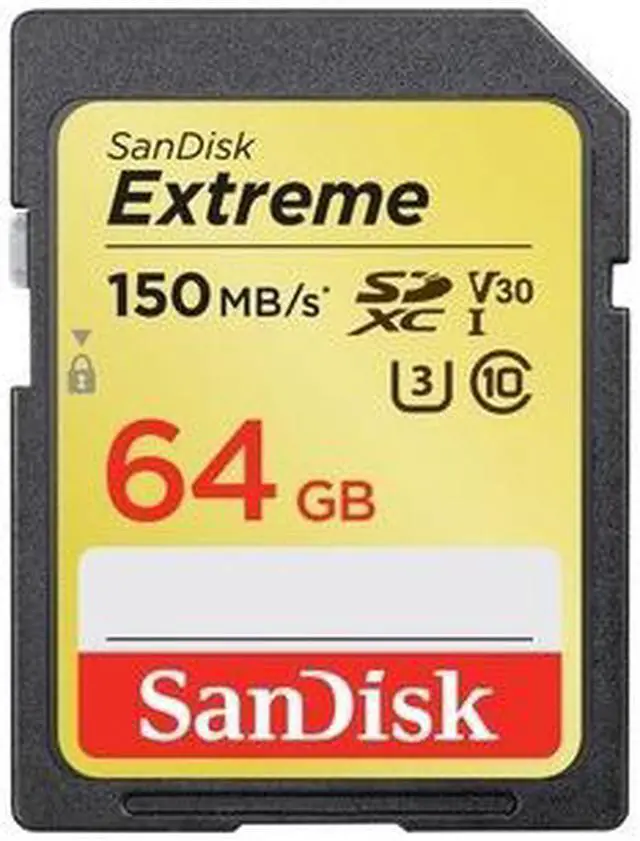 Alt view image 2 of 3 - SanDisk Extreme 64 GB UHS-I SDHC SDSDXV6064GANCIN