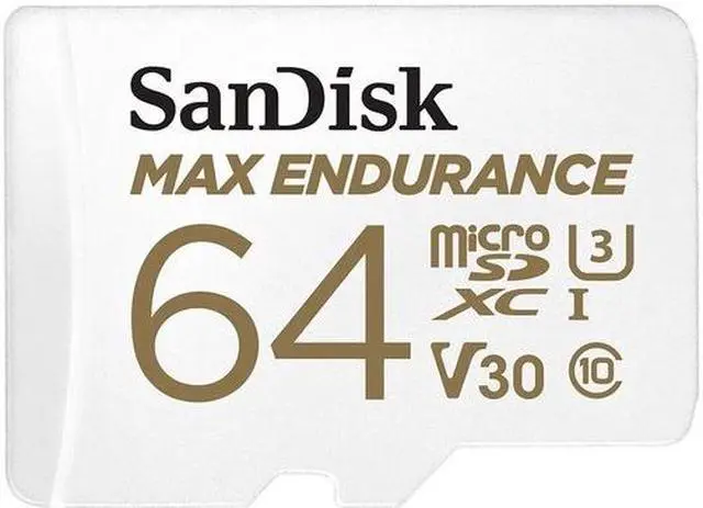 Alt view image 2 of 3 - SanDisk MAX ENDURANCE 64 GB Class 10/UHS-I U3 microSDHC 1 Pack SDSQQVR064GAN6IA