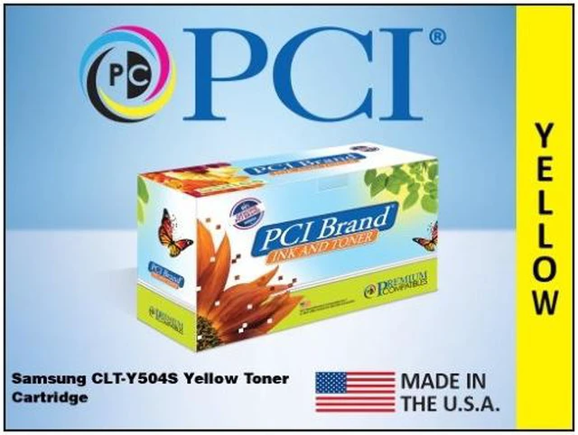 Alt view image 2 of 3 - PCI Compatible Yellow Toner Cartridge (Alternative for HP CLT-Y504S/Samsung SU506A)