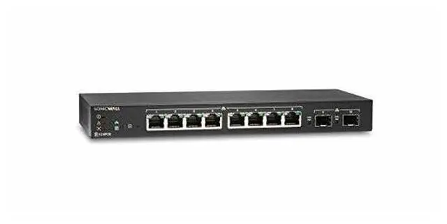 Alt view image 5 of 6 - SonicWall 8-Port Ethernet Switch with 2 SFP Ports 3YR Dynamic Support 02SSC8368