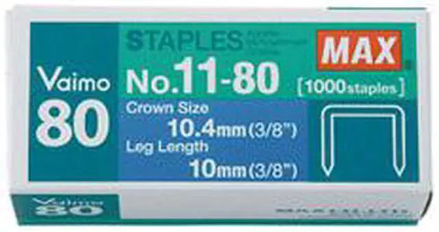 Alt view image 6 of 9 - Heavy-Duty Flat-Clinch Staples for Max HD-11UFL 3/8" Leg Length 1000/Box