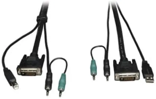Alt view image 6 of 9 - Tripp Lite 15Ft Cable Kit For Secure Dvi / Usb / Audio Kvm Switches