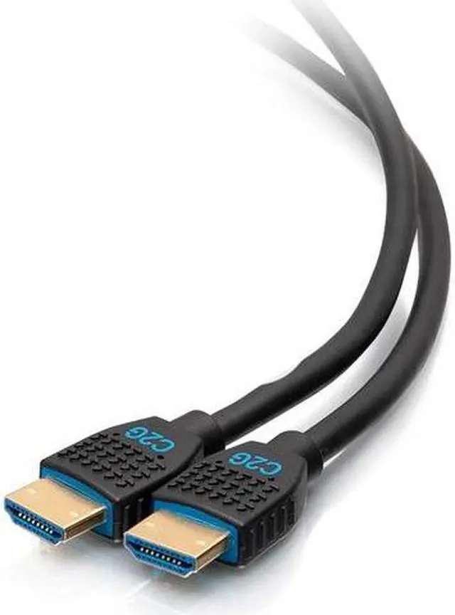 Alt view image 10 of 14 - C2G C2G10377 6 ft. Black Performance Series Ultra Flexible High Speed HDMI Cable - 4K 60Hz In-Wall, CMG (FT4) Rated Male to Male