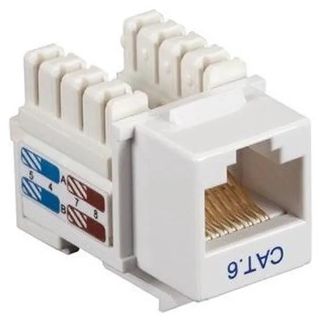 Alt view image 4 of 8 - CAT6 KEYSTONE JACK UNSHLD RJ45 WH
