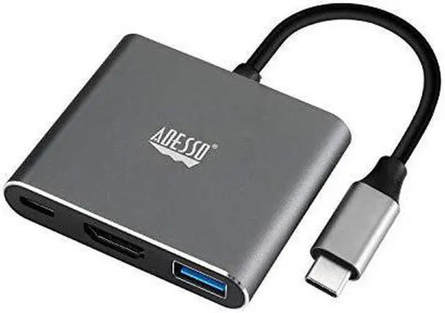 Alt view image 11 of 20 - Adesso 3-IN-1 USB-C Multi-Port Docking Station TAA Compliant AUH4010