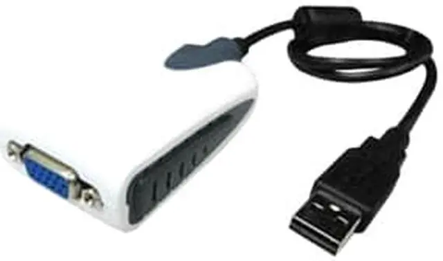 Alt view image 7 of 7 - AddOn USB 2.0 (A) Male to VGA Female Black Adapter - 100% compatible and guaranteed to work