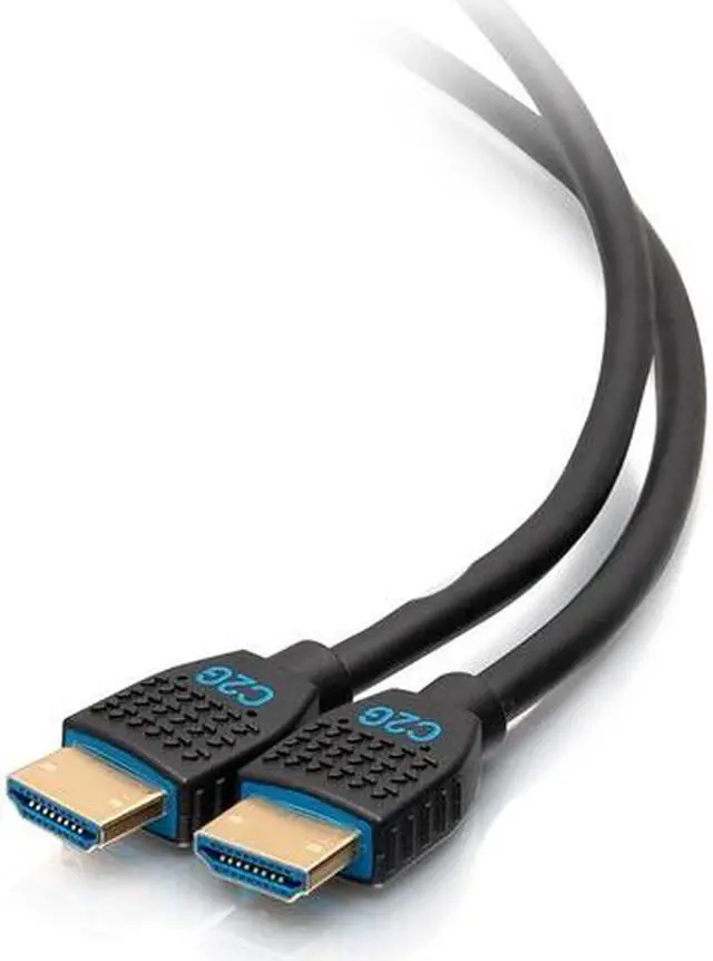 Alt view image 9 of 15 - C2G C2G10378 10 ft. Black Performance Series Ultra Flexible High Speed HDMI Cable - 4K 60Hz In-Wall, CMG (FT4) Rated Male to Male