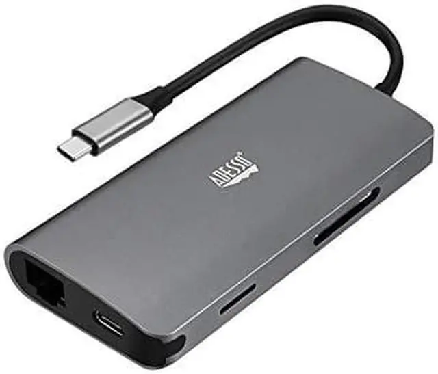 Alt view image 10 of 20 - Adesso 8-in-1 USB-C Multi-Port Docking Station TAA Compliant AUH4030