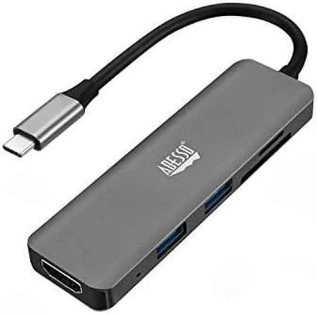 Alt view image 10 of 20 - Adesso 6-in-1 USB-C Multi-Port Docking Station TAA Compliant AUH4020