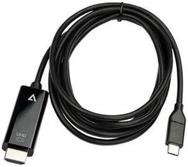 Alt view image 2 of 5 - V7 HDMI/USB-C Audio/Video Cable V7UCHDMI2M