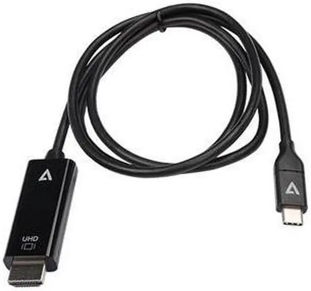 Alt view image 3 of 6 - V7 HDMI/USB-C Audio/Video Cable V7UCHDMI1M