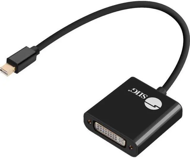Alt view image 11 of 12 - SIIG Mini DisplayPort to DVI Active Adapter - 4K @30Hz Mini DP to DVI-D Single Link Thunderbolt 2 Eyefinity Compatible