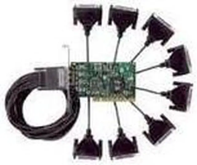 Alt view image 6 of 12 - Digi International Model 76000528 4 ft. 4-Port DB9M DTE Fan-Out Cable Male to Male