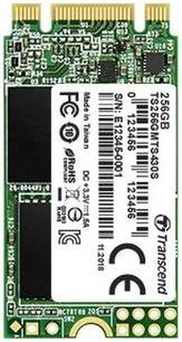 Alt view image 6 of 11 - transcend 256gb sata iii 6gb/s mts430s 42 mm m.2 ssd solid state drive ts256gmts430s