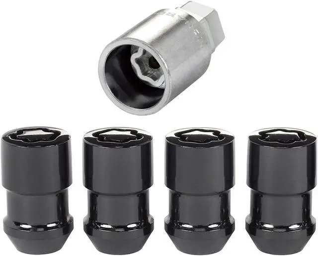 Alt view image 8 of 16 - McGard 24038 Chrome/Black Cone Seat Wheel Lock Set (1/2"-20)