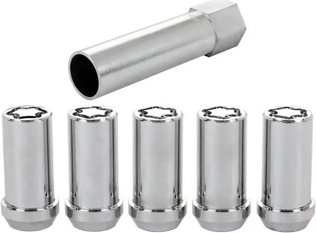 Alt view image 14 of 14 - McGard 25540 Chrome Tuner Style Cone Seat Wheel Lock Set (1/2"-20)