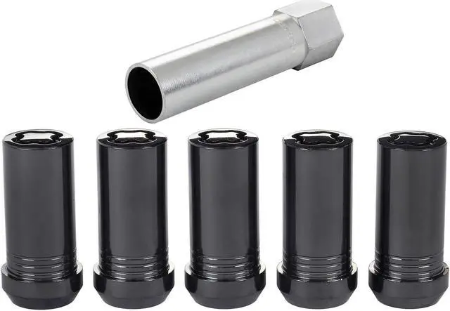 Alt view image 8 of 9 - McGard 25540BK Black Chrome Tuner Cone Seat Wheel Lock Set - 1/2"-20 (13/16")
