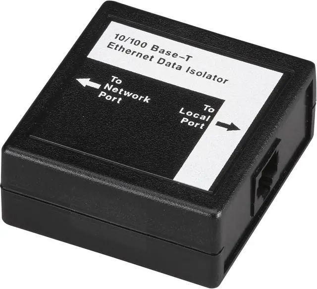 Alt view image 7 of 11 - Black Box Ethernet Data Isolator - 2 x RJ-45 - Ethernet