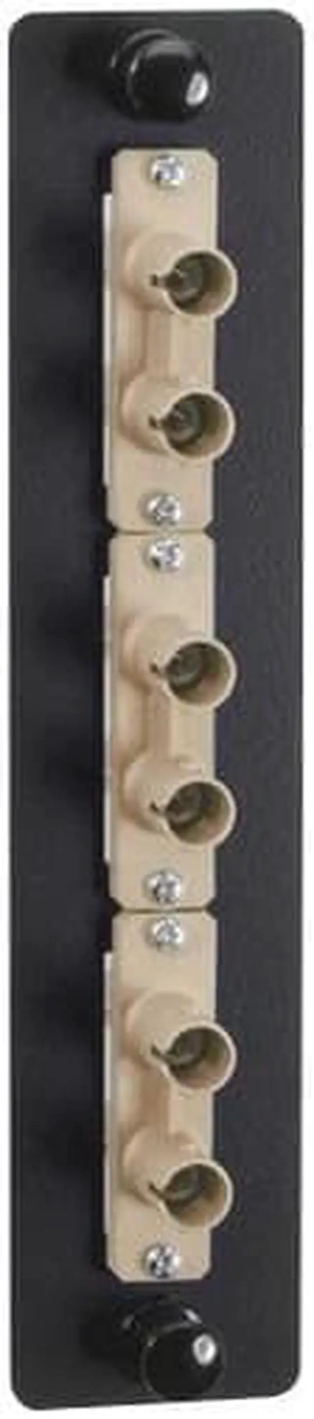 Alt view image 3 of 10 - Black Box Black Box Fiber Adapter Panel Low Density 3 ST Duplex Ceramic Beige