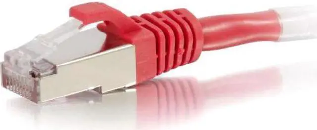 Alt view image 5 of 5 - C2G 00853 Cat6 Cable - Snagless Shielded Ethernet Network Patch Cable, Red (14 Feet, 4.26 Meters)