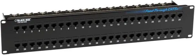 Alt view image 6 of 11 - BlackBox Network Services JPM810A-R2 Feed Through Patch Panel - Unshaccs
