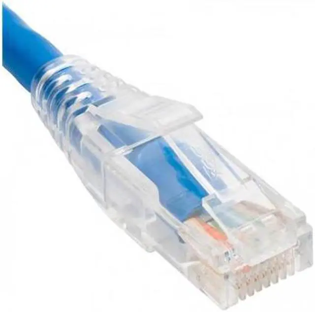 Main image of PATCH CORD, CAT5e, CLEAR BOOT, 3' BLUE