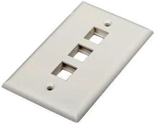 Main image of 3 PORT FACE PLATE WHITE