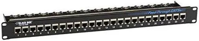 Alt view image 3 of 8 - BLACK BOX JPM804A-R2 PTCH PNL CAT5E FD-THR 1U SHIELDED 24PT
