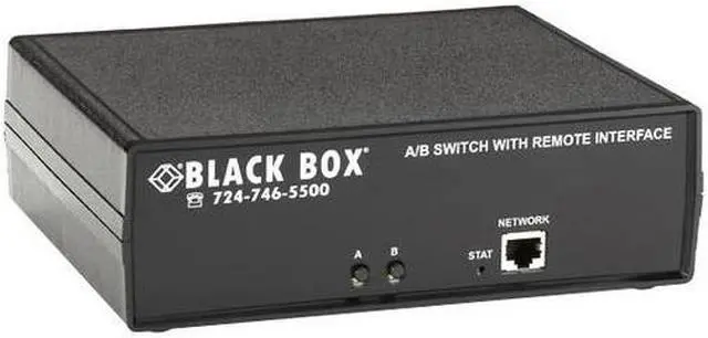 Alt view image 7 of 14 - Black Box CAT6 Remotely Controlled Layer 1 A/B Switch, Latching, Ethernet, RS-232