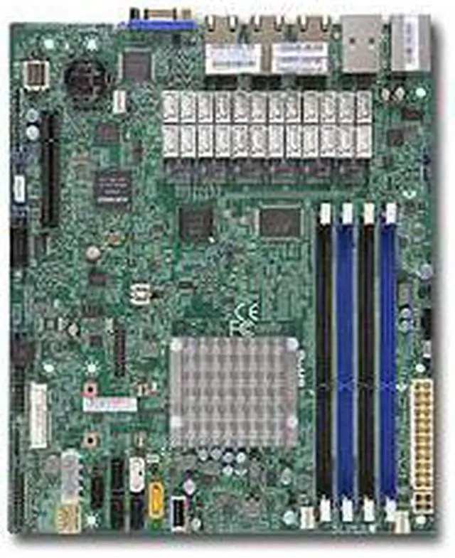 Alt view image 2 of 4 - SUPERMICRO A1SRM-LN7F-2758-O Supermicro A1SRM-LN7F-2758-O Intel Atom C2758 DDR3 SATA3 V and 7GbE MicroATX Motherboard  and  CPU Combo