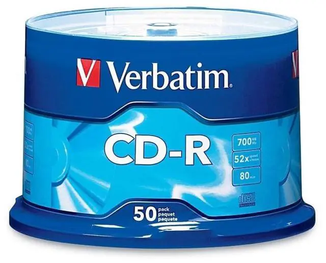 Alt view image 2 of 20 - Verbatim 700MB 52X CD-R 50 Packs Spindle Disc Model 94691  PROMO