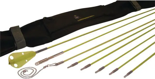Alt view image 4 of 5 - Labor Saving Devices 81-600 Creep-Zit Compact Threaded Connector Wire Running Rod Kit, 24ft