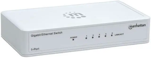 Alt view image 4 of 13 - MANHATTAN 560696 Gigabit Ethernet Switch ,5 Port