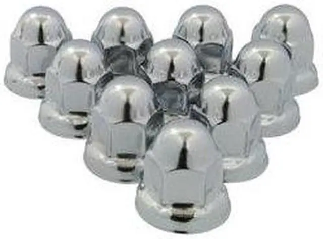 Alt view image 2 of 9 - ROADPRO R RP-33SS10 33MM SS FLANGED LUGNUT COVERS 10-PK
