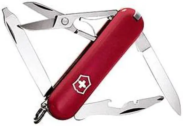 Alt view image 16 of 20 - Victorinox 54031 Folding Knife Compact Series Rambler 2 1/4" Folder Red Handle
