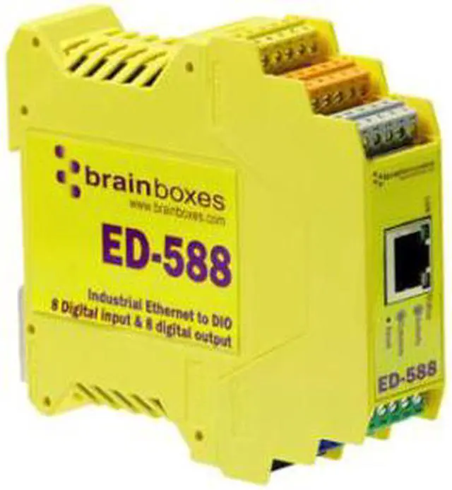 Alt view image 3 of 14 - Brainboxes ED-588 Ethernet to Digital IO 8 Inputs + 8 Outputs